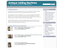 Tablet Screenshot of antiqueofficemachines.com